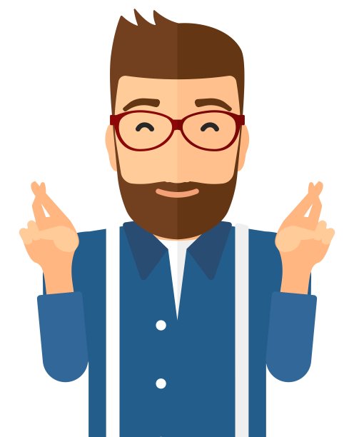 有希望的留着胡子的嬉皮士图片下载