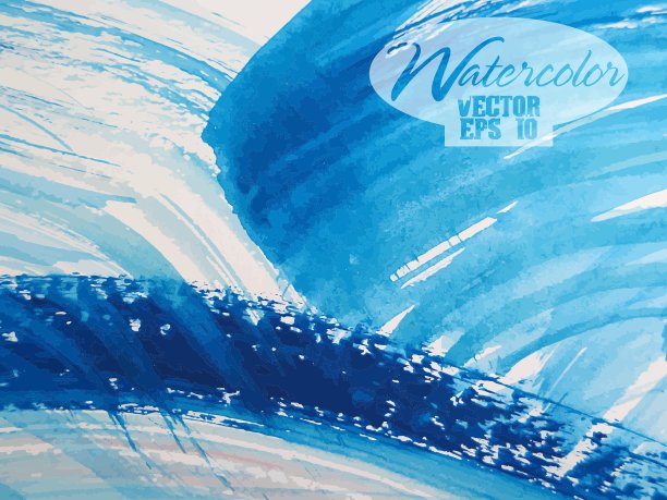 抽象的五颜六色的水彩图片下载