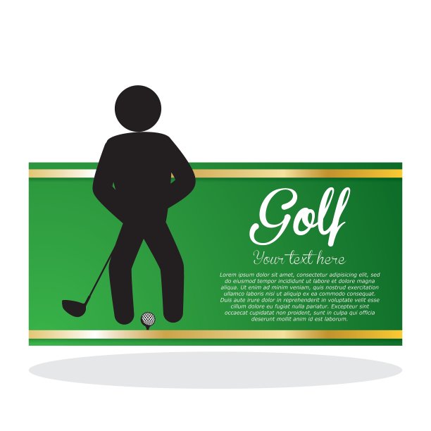 高尔夫设计运动图标孤立图片下载