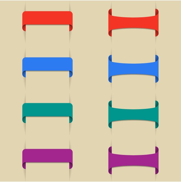 一套彩色书签图片下载