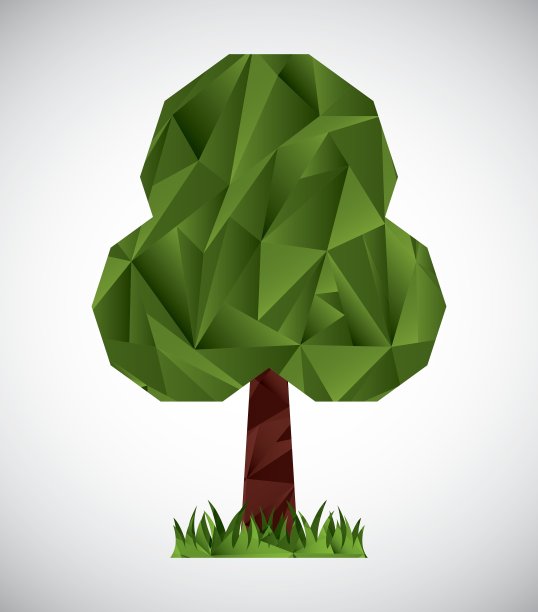 树木折纸图片下载