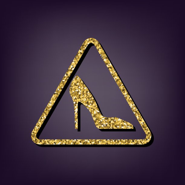 金色风格图标上的人物背景图片下载