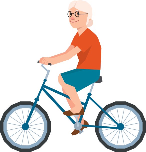 资深女性在低聚风格图片下载