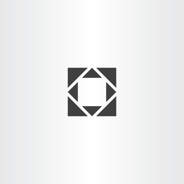 黑色方形几何与三角形图片下载