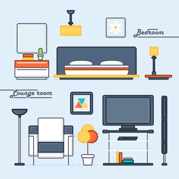 客厅和卧室罩图片下载