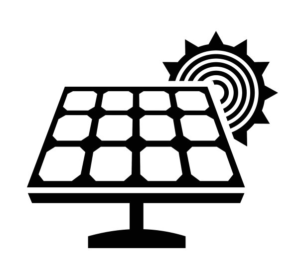 太阳能电池板的图标图片下载
