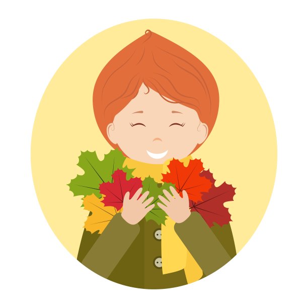 红发女孩图片下载