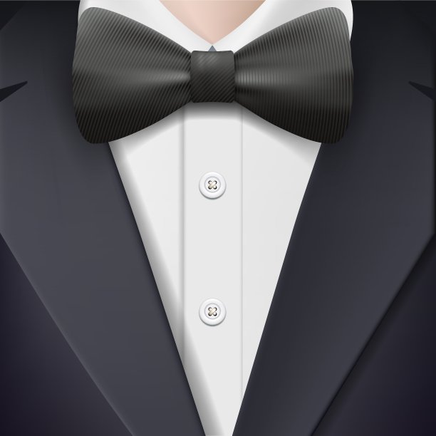 穿晚礼服，打领结图片下载