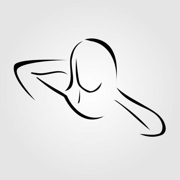 女人在给自己做头部按摩图片下载