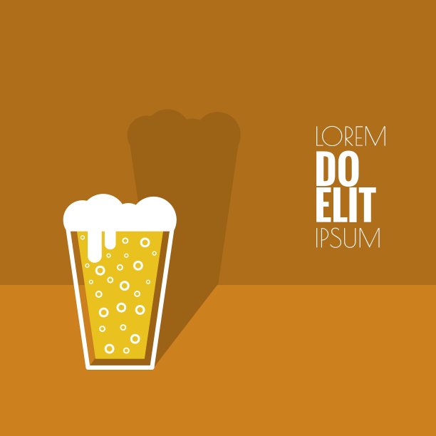 啤酒杯的抽象背景图片下载