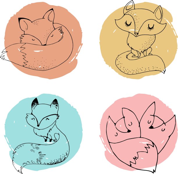 狐狸角色可爱可爱图片下载