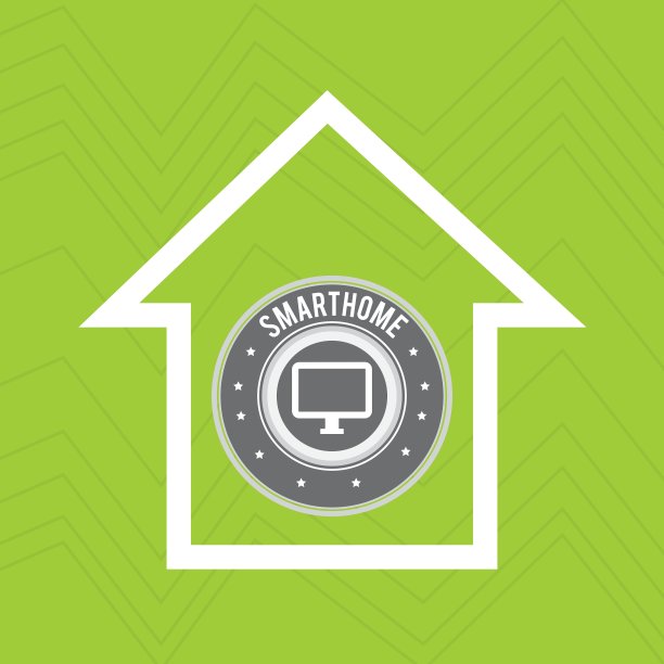 智能家居与显示器电脑隔离图标图片下载