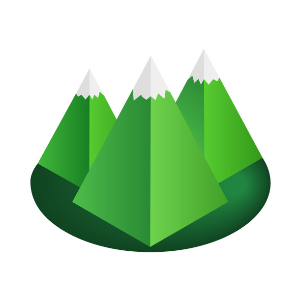 山3d等距图标图片下载