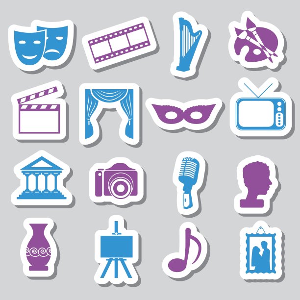 文化贴纸图片下载