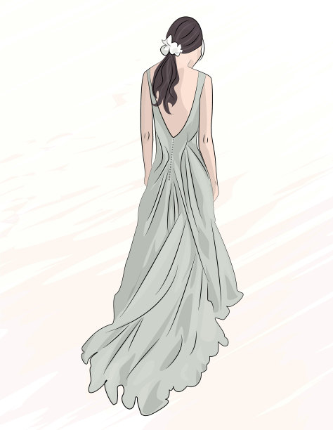 穿着晚礼服的女孩图片下载