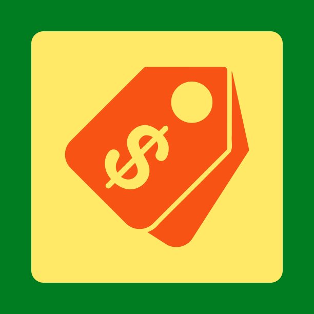 价格标签图标从商务按钮OverColor图片下载