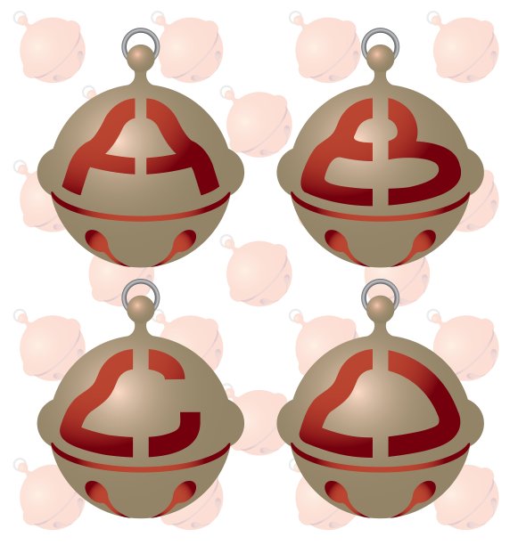 英语字母表上一个美丽的铃铛图片下载