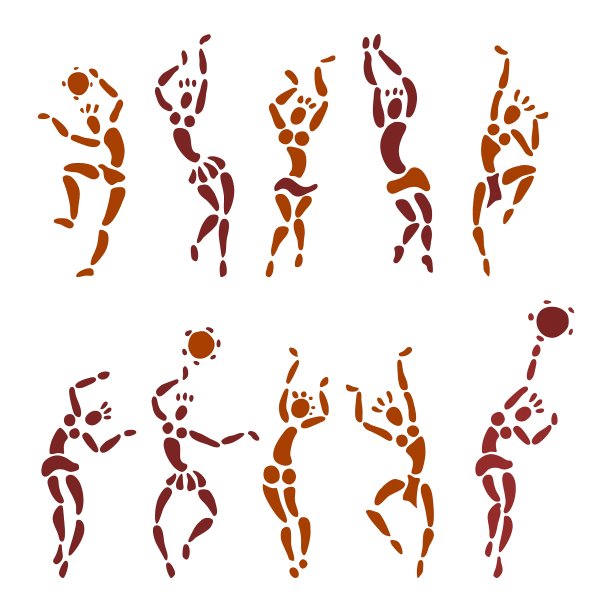 非洲舞者的形象图片下载