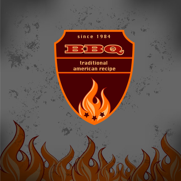 烧烤烧烤标志会徽设计图片下载