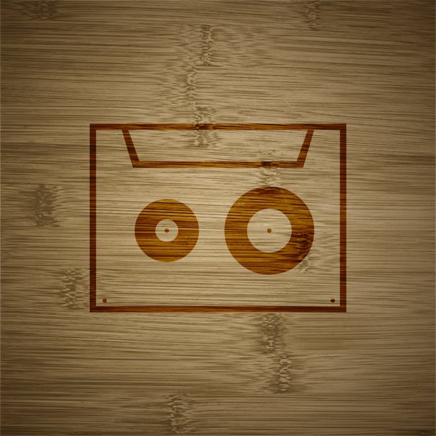 盒式磁带图标符号现代网页设计用图片下载