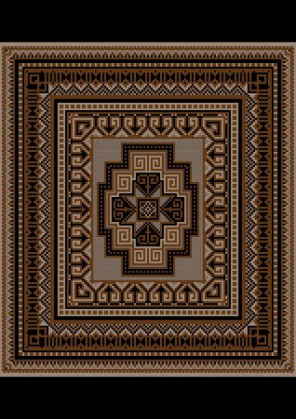 原始地毯的几何图案图片下载