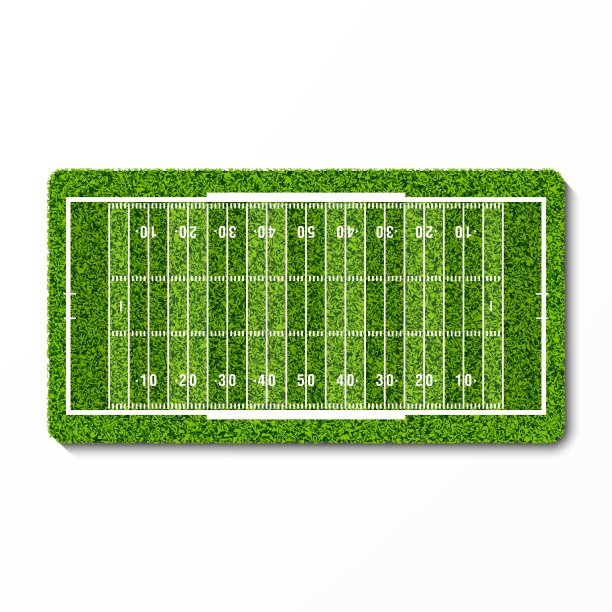 绿草美式足球场图片下载