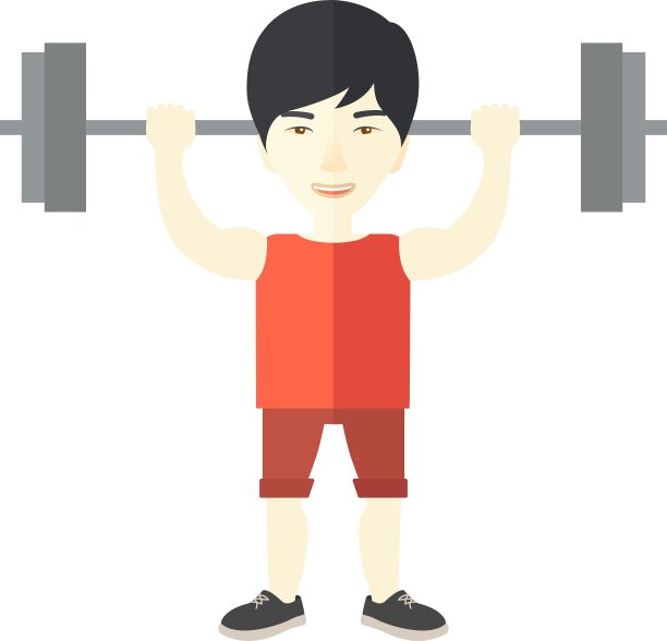 杠铃的男人图片下载