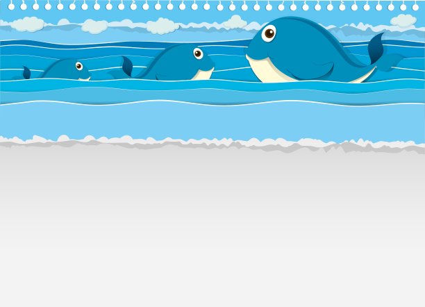 在海里游泳的鲸鱼图片下载