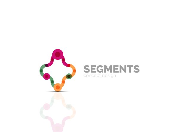 轮廓最小抽象几何标志图片下载