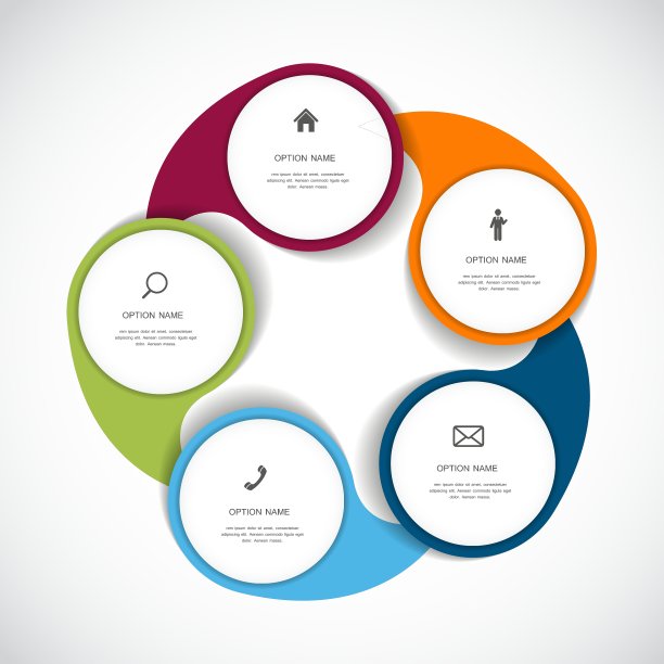 商业信息图表模板图片下载