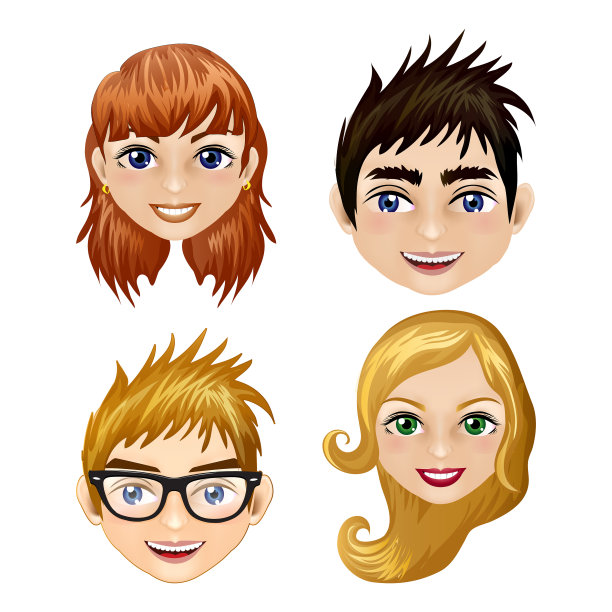 插图设置不同的现代图标图片下载