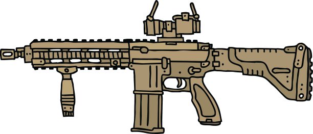 大型自动枪图片下载