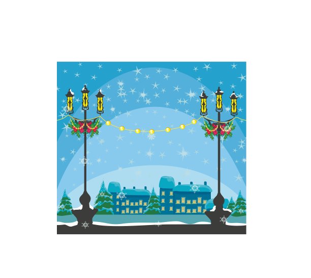 冬天的城市公园图片下载