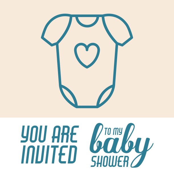 宝宝派对邀请设计图片下载