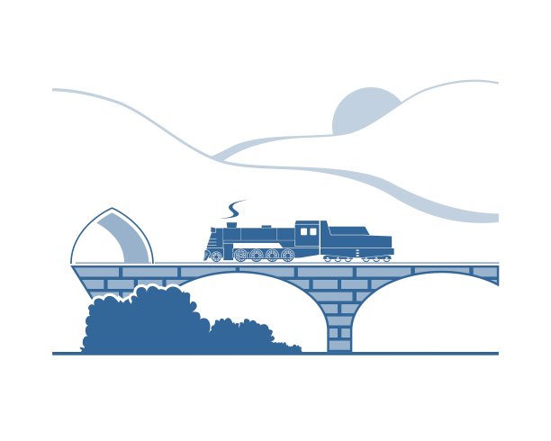 山里的蒸汽机车图片下载