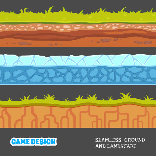 无缝地面和景观图片下载