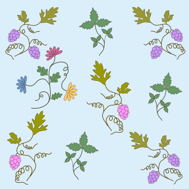 葡萄无缝模式图片下载