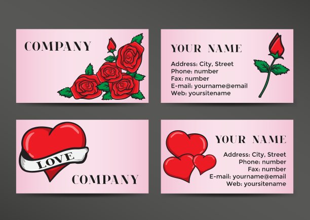 名片采用老学院派风格设计图片下载