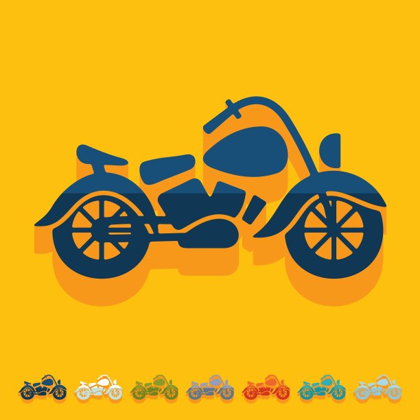 平面设计摩托车图片下载