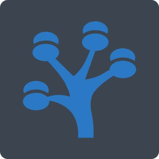 金钱树图标从商业按钮过度颜色图片下载