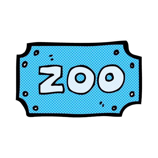 卡通动物园标志图片下载