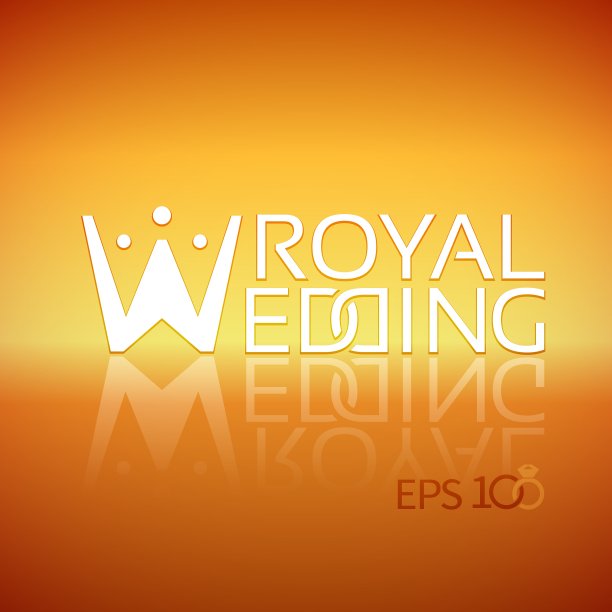 婚礼工作室的标志或标志图片下载