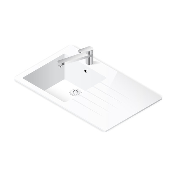 厨房水槽等距图标图片下载