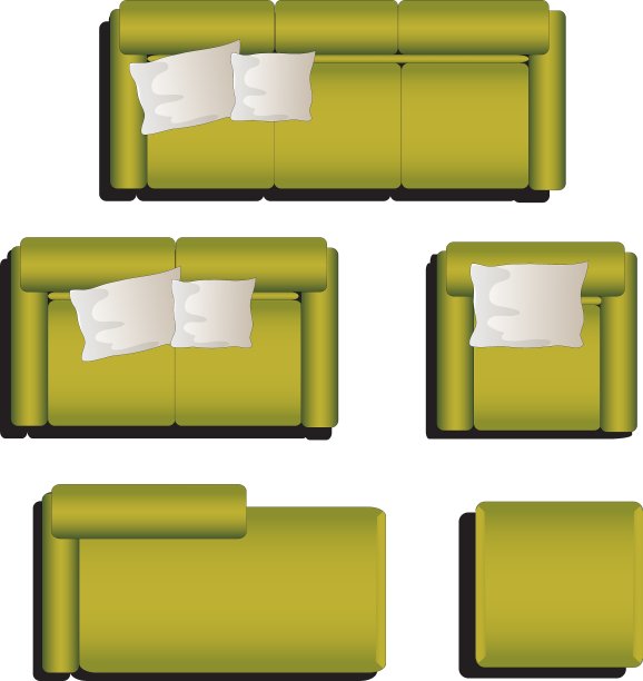 家具俯视图29图片下载