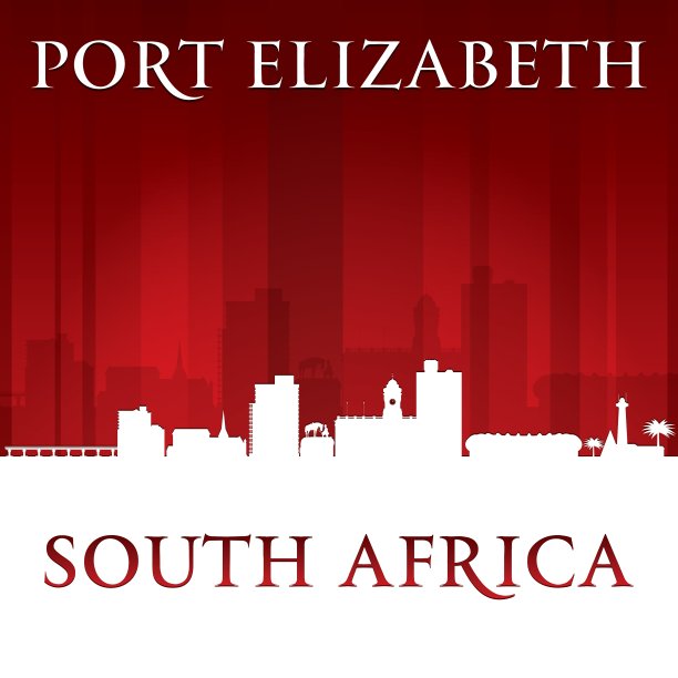 南非伊丽莎白港城市轮廓线图片下载