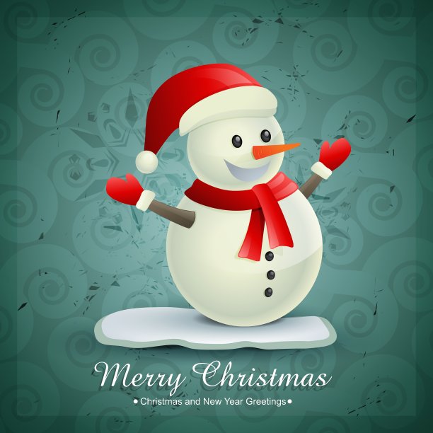 可爱的雪人图片下载