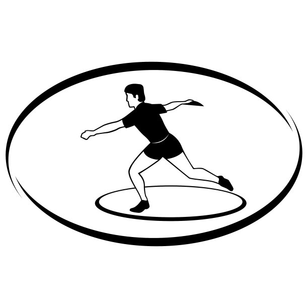 田径铁饼投掷图片下载