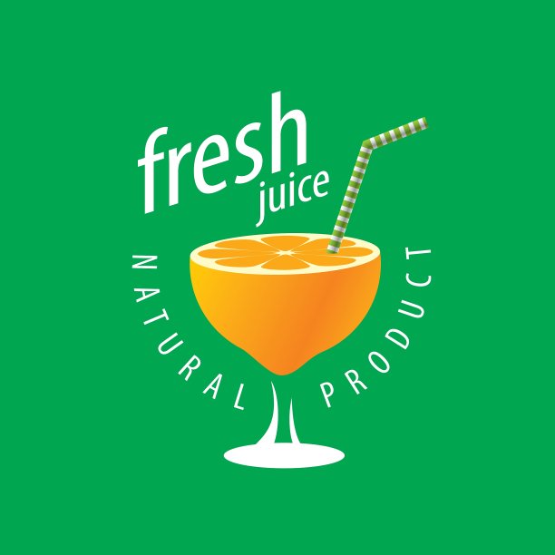 鲜榨果汁标志图片下载