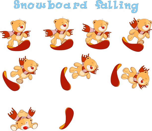 滑雪板下降图片下载