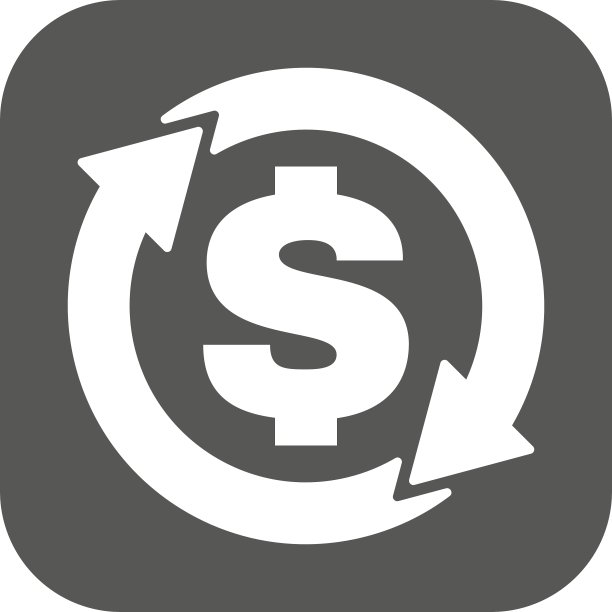 货币兑换美元图标现金和金钱图片下载